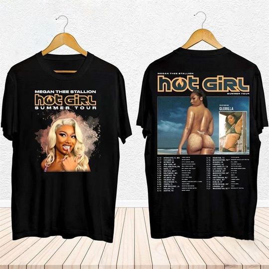 Discover Megan Thee Stallion Hot Girl Summer Tour 2024 Shirt, Concert Fan Gift