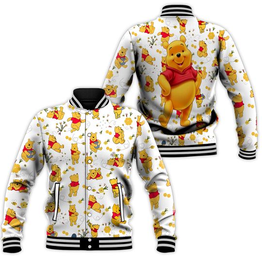 New Disney Winnie the Pooh Baseball Jacket