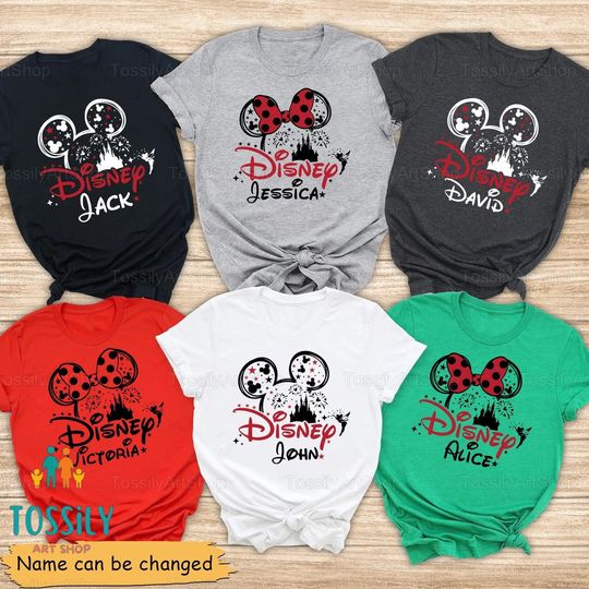 Disney Trip 2024 Group Matching Shirt, Disneyland Matching Shirt, Minnie Mickey Matching Family Shirt