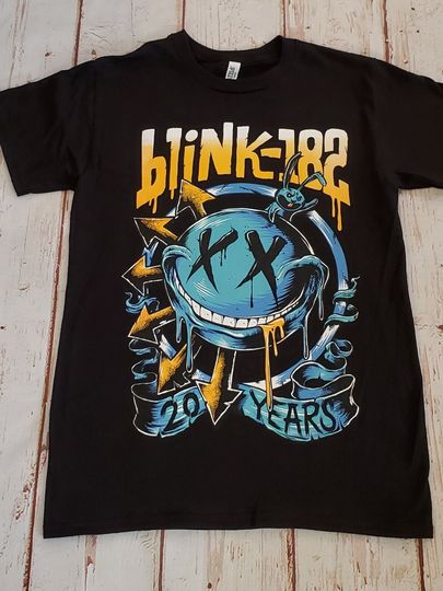 NEW-  BLINK - 182- BLACK - BAND T-SHIRT