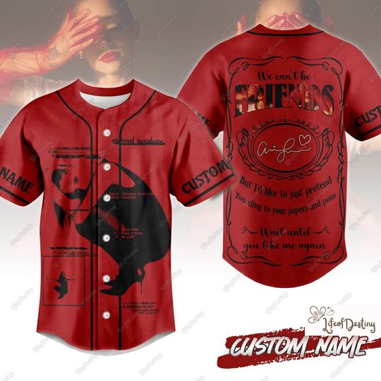 Personalized Ariana Baseball Jersey, Eternal Sunshine Baseball Jersey