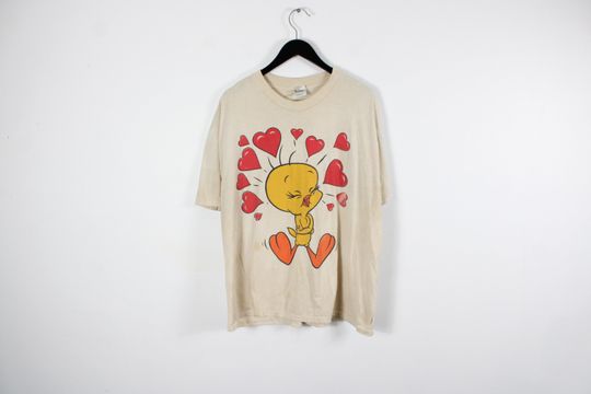 Tweety-Bird Shirt / Vintage Looney-Tunes T-Shirt / 90s / 2000s Y2k Cartoon Graphic Tee