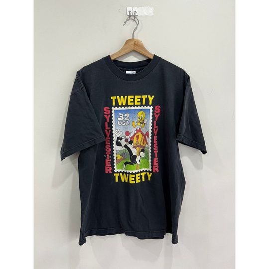 Vintage Tweety Bird Looney Tunes Tee Shirt stamp