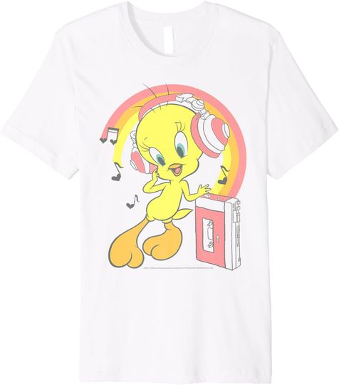 Looney Tunes Tweety Bird Music Rainbow T-Shirt