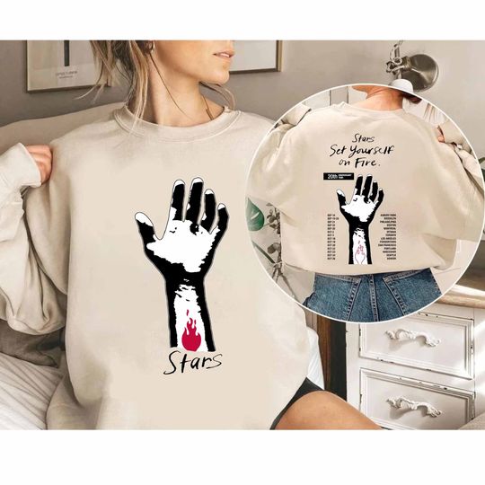 Stars - Set Yourself on Fire 20th Anniversary Tour 2024 Double Sided Sweatshirt