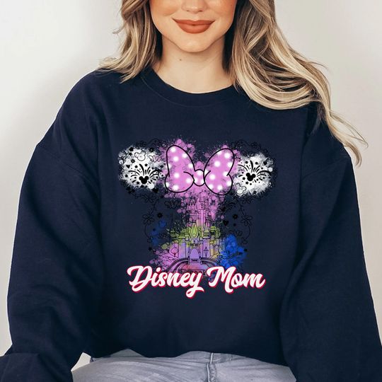 Disneyland Mom Minnie Mouse Castle Sweatshirt