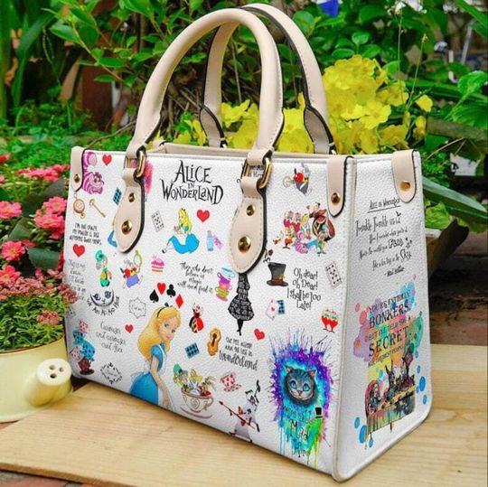 Alice In Wonderland Leather,  Alice Disney Bags