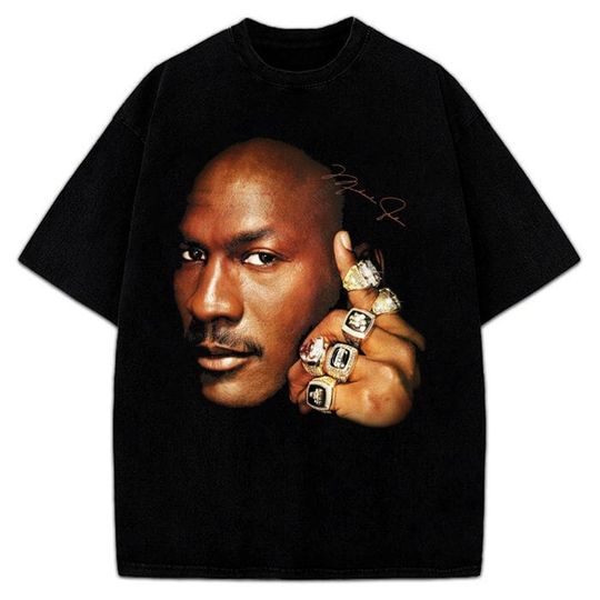 Michael Jordan Six Championship 6 Rings T-Shirt