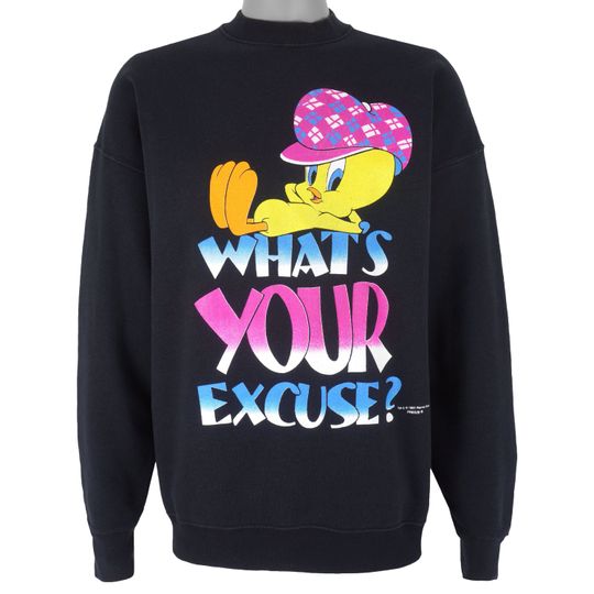 Looney Tunes - Tweety Whats Your Excuse Crew Neck Sweatshirt