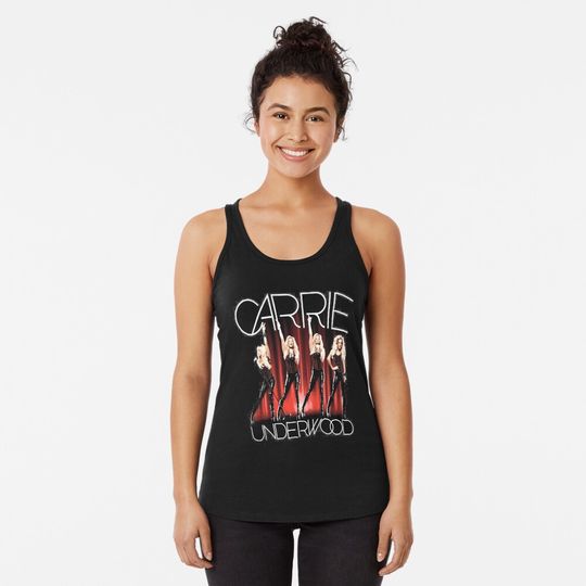 Carrie Vintage - Carrie Denim & Rhinestones Tour 2023 Racerback Tank Top