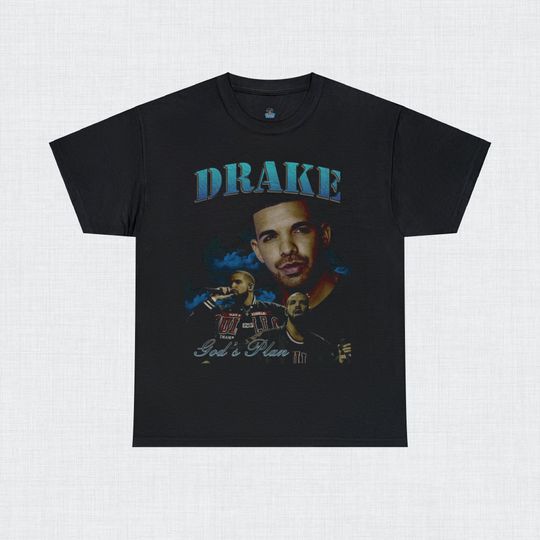Vintage Drake Rap T-Shirt, Drake Gods Plan Shirt, Drake Merch, Drake Rap Shirt