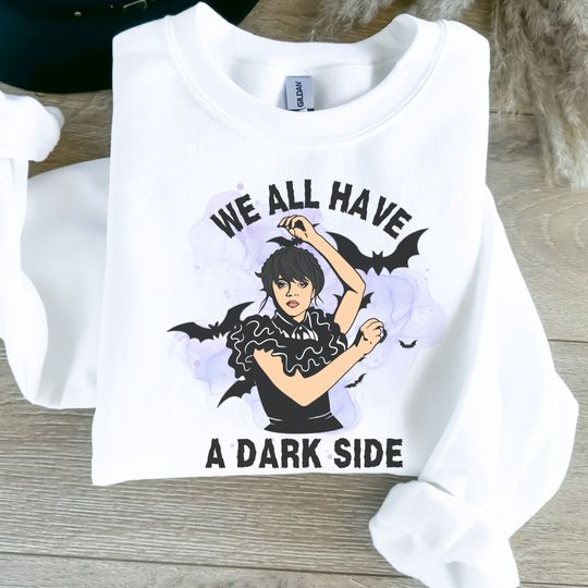 DARK SIDE YOUTH Wednesday Costume,nevermore shirt,Addams Family,Wednesday Sweatshirt,academy sweatshirt