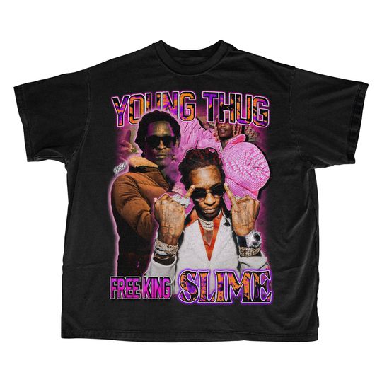 Young Thug "Free King Slime" Graphic T-Shirt