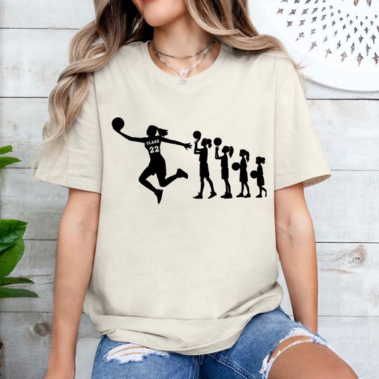 Caitlin Clark fan shirt, Little girls shirt, little girls basketball shirt