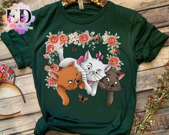 Disney The Aristocats Cute Everybody Wants To Be A Cat T-Shirt, Disney The Aristocats Characters Tee