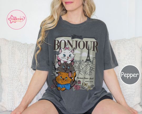 The Aristocats  Shirt, Cat Lover Shirt, Marie Aristocats Shirt, Disneyland Shirt, Disney Matching Tee Shirt