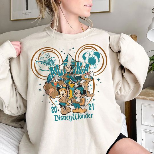 Mickey and Friends Disney Alaska Cruise Shirt, Disney Family Cruise Vacation 2024, Disney Wonder Shirt