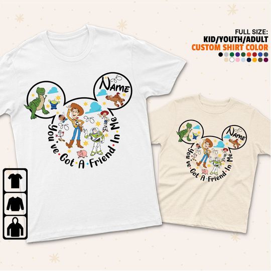 Personalize Toy Story You've Got A Friend In Me Unisex T-Shirt