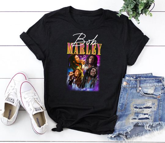 Bob Marley T-Shirt One Love Tee Shirt Music Legend Gift