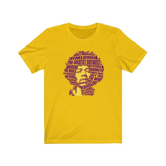 Jimi Hendrix Shirt, Jimi Hendrix Calligram T-Shirt