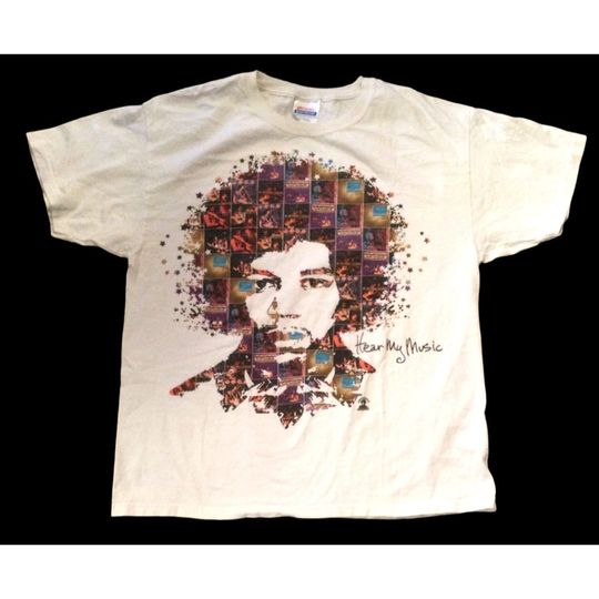 Vintage Jimi Hendrix Hear My Music T-shirt