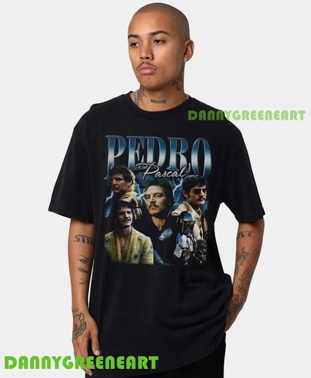 Vintage Pedro Pascal Shirt Retro 90s, Narco Pedro Pascal Fans Unisex Tee