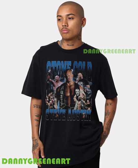Stone Cold Vintage 90s Graphic Style TShirt, Stone Cold Shirt