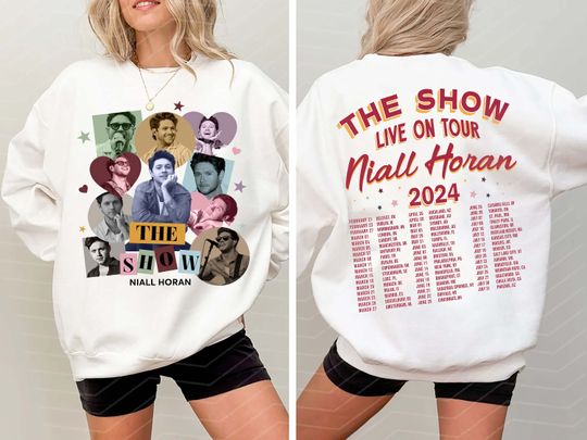The Show Live On Tour Niall Horan 2024 Double Sided Sweatshirt