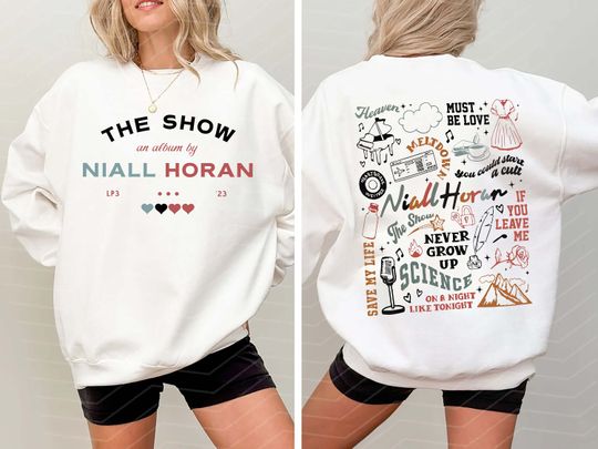 The Show Live On Tour Niall Horan 2024 Double Sided Sweatshirt