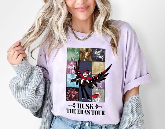 Hazbin Hotel Husk Shirt, Hazbin Hotel Characters Eras Tour Shirt