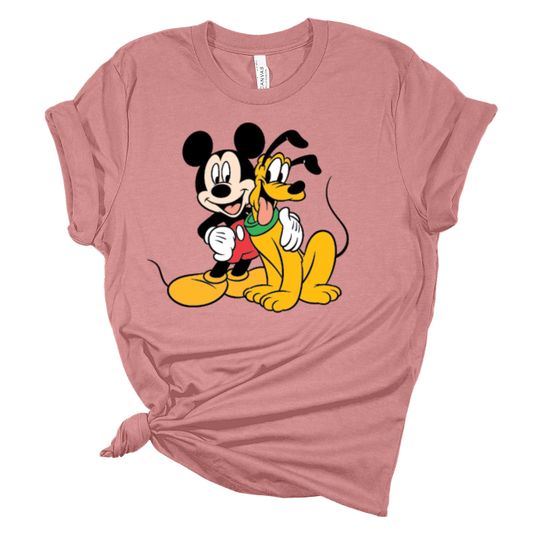 Mickey And Pluto Shirt,Animal Kingdom,Mickey Mouse Shirt,Disney Characters Shirt, Disney Pluto The Dog Shirt