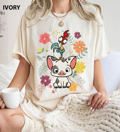 Hei Hei and Pua Shirt, Moana Shirt, Disney Shirt