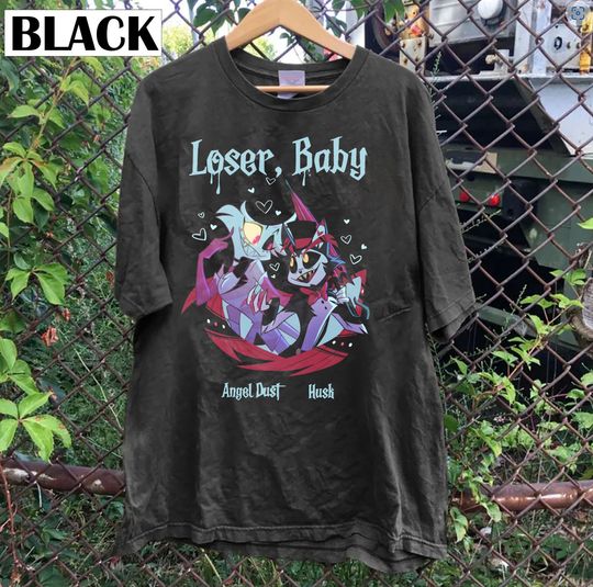 HUSK & ANGEL DUST Hazbin Hotel Characters Shirt, Angel Dust Morningstar