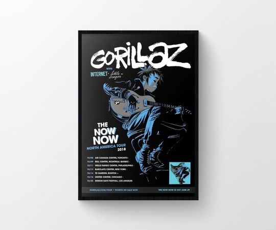 Gorillaz Poster, Room Decoration