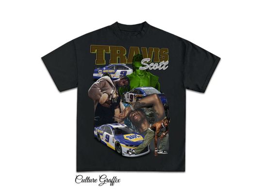 Travis Bootleg Shirt White, Vintage Rap Hip Hop Tee Travis