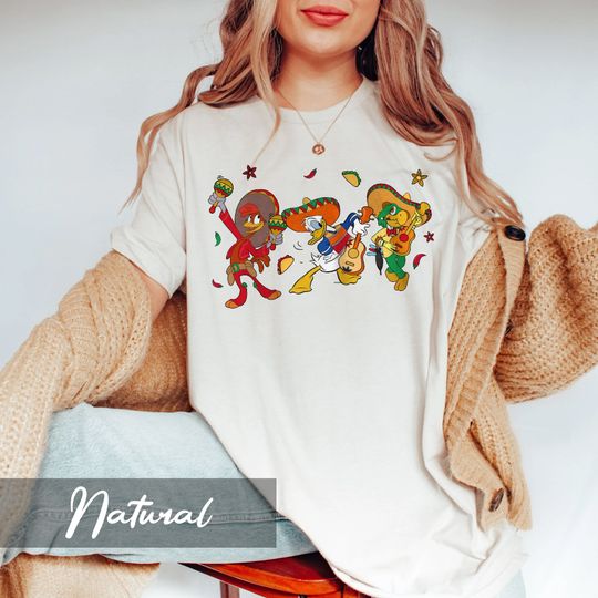 Three Caballeros Disney Shirt, Jose Donald Duck Panchito Disney Cinco De Mayo T-shirt