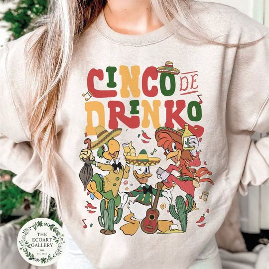 Cinco de Mayo Three Caballeros Cinco de Drinko Shirt