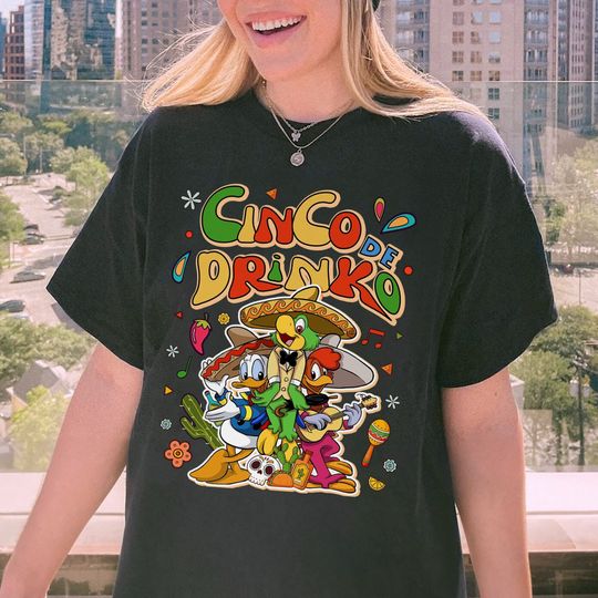 Cinco de Mayo Three Caballeros Cinco de Drinko Shirt
