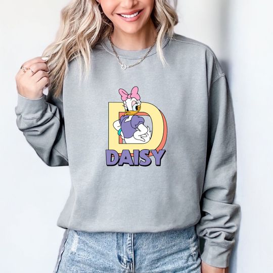 Daisy Duck Comfort colors Sweatshirt, Disney Besties Shirt, Disney Vacation, Disney Daisy Sweatshirt