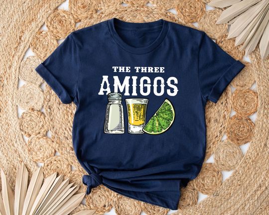 The Three Amigos Shirt, Funny Drinking Shirt, Lime Salt Tequila