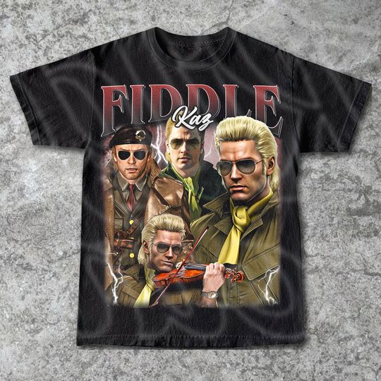 Kazuhira Miller Fiddle Silent Hill Vintage T-Shirt, Gift For Woman and Man Unisex T-Shirt