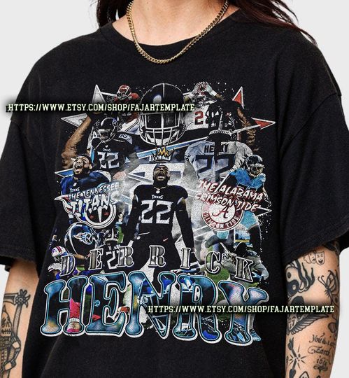 Derrick Henry Vintage T-Shirt, Gift For Woman And Man Unisex T-Shirt