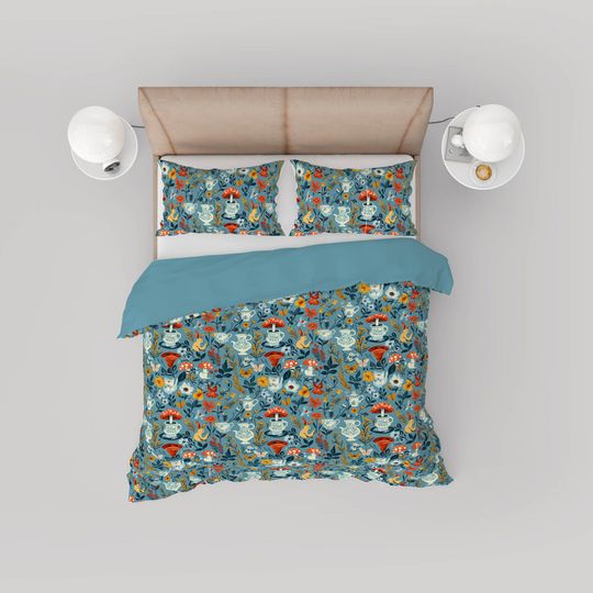 Mushroom Patterns Bedding Set -  Room Decoration