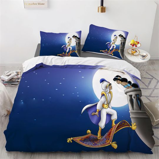 Aladdin Printing Three Piece Bedding Set Comfortable and Fashionable Bedding Set Gift