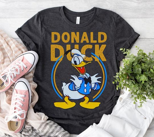 Discover Donald Duck Cute Face Disney Duck Happy Vintage Shirt, Disneyland Family Matching Shirt