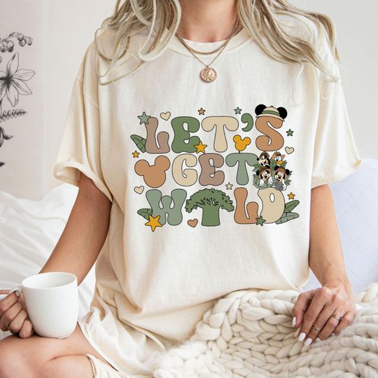 Lets Get Wild Shirt, Mickey Safari T Shirt, Animal Kingdom Shirt