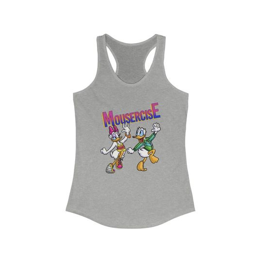 Vintage Disney Mousercise Women's Ideal Racerback Tank