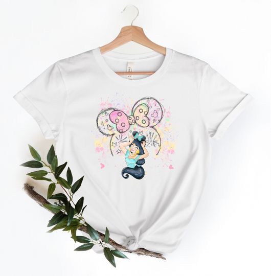 Disney Jasmine Princess Shirt, Princess Jasmine T-shirt, Disney Watercolor Tee