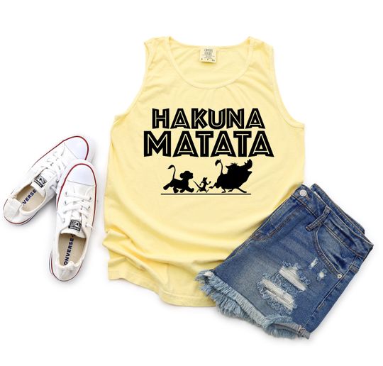 HAKUNA MATATA Unisex TANK, Disney Inspired Animal Kingdom Tank, Lion King Tank Top