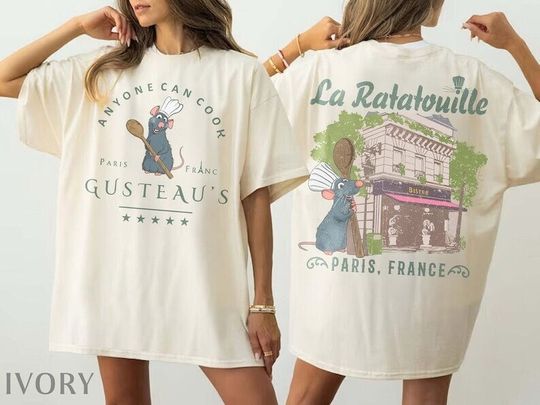 Ratatouille Anyone Can Cook  Color Shirt, Ratatouille Shirt, Disney Remy Shirt